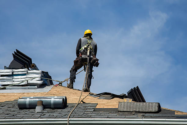 Professional Roofing technician working in Nottingham, NH
